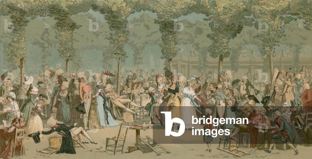 The Palais Royal Garden (chromolitho)