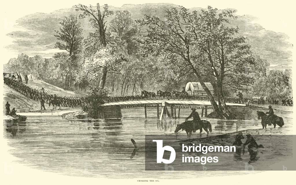 Crossing the NY, May 1864 (engraving)