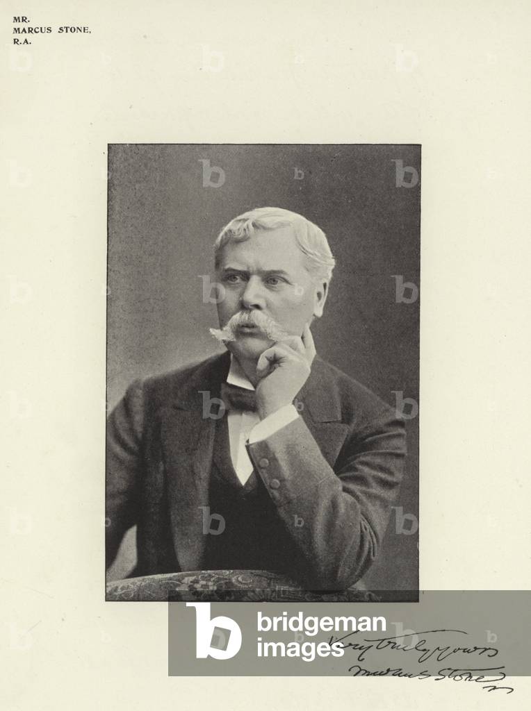 Mr Marcus Stone, RA (b/w photo)