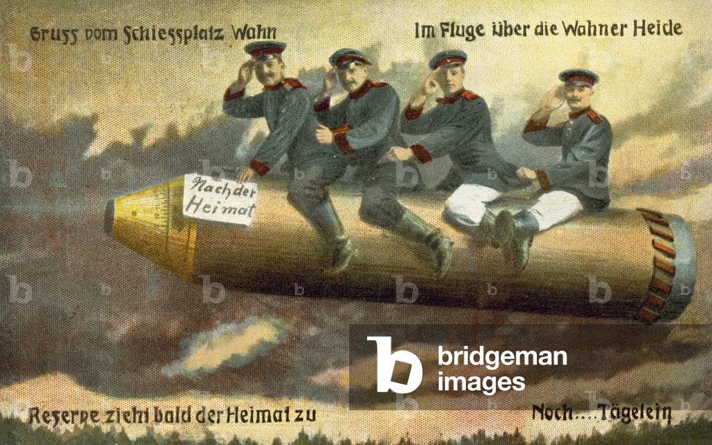 Greetings from the firing range at Wahn, Germany (colour litho)