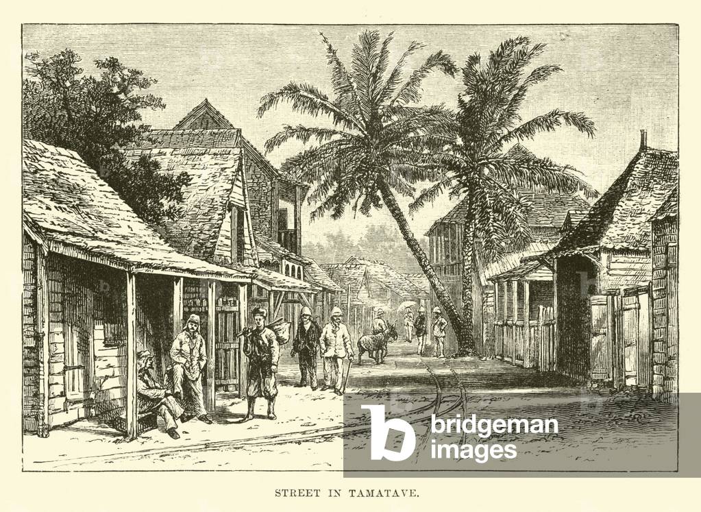 Street in Tamatave (engraving)