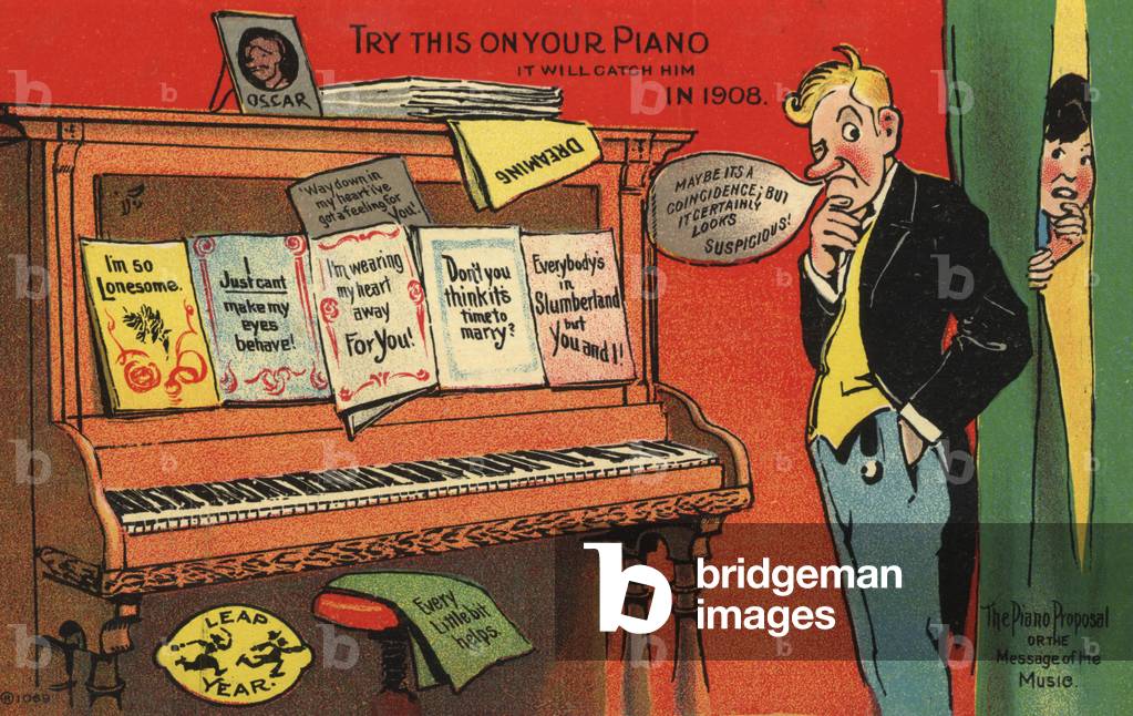 The Piano Proposal (colour litho)