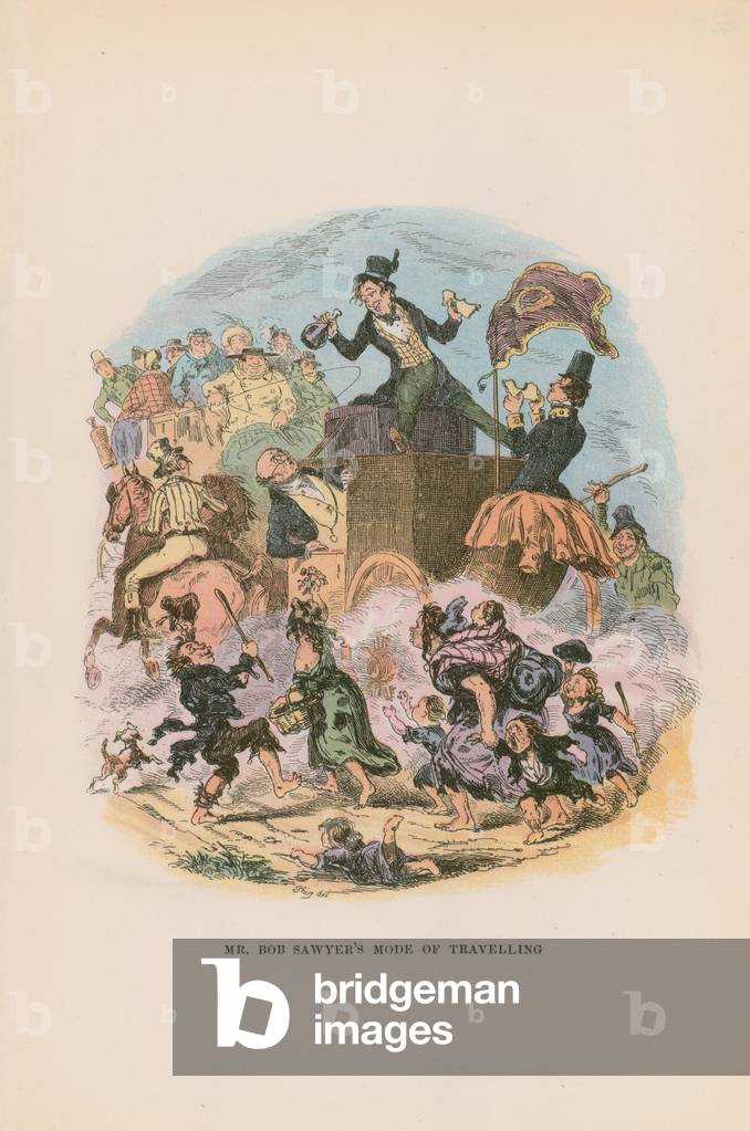 Illustration for Pickwick Papers (colour litho)