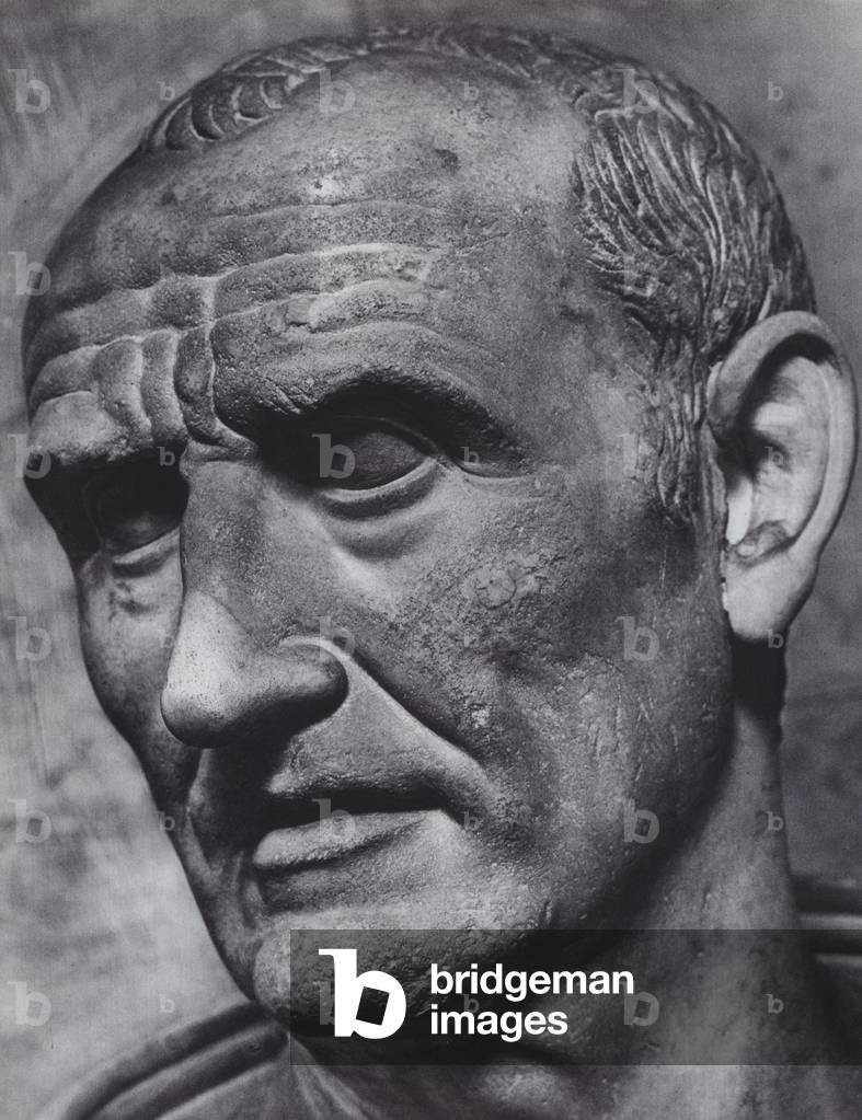 Roman Portraits: Male Portrait, Marius (b/w photo)