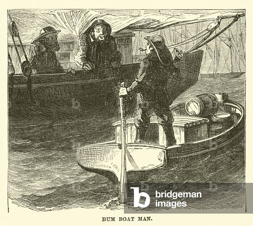 Bum boat man (engraving)