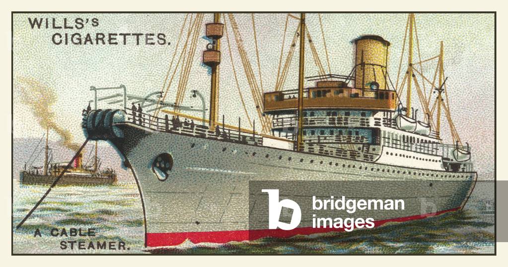 A Cable Steamer (chromolitho)