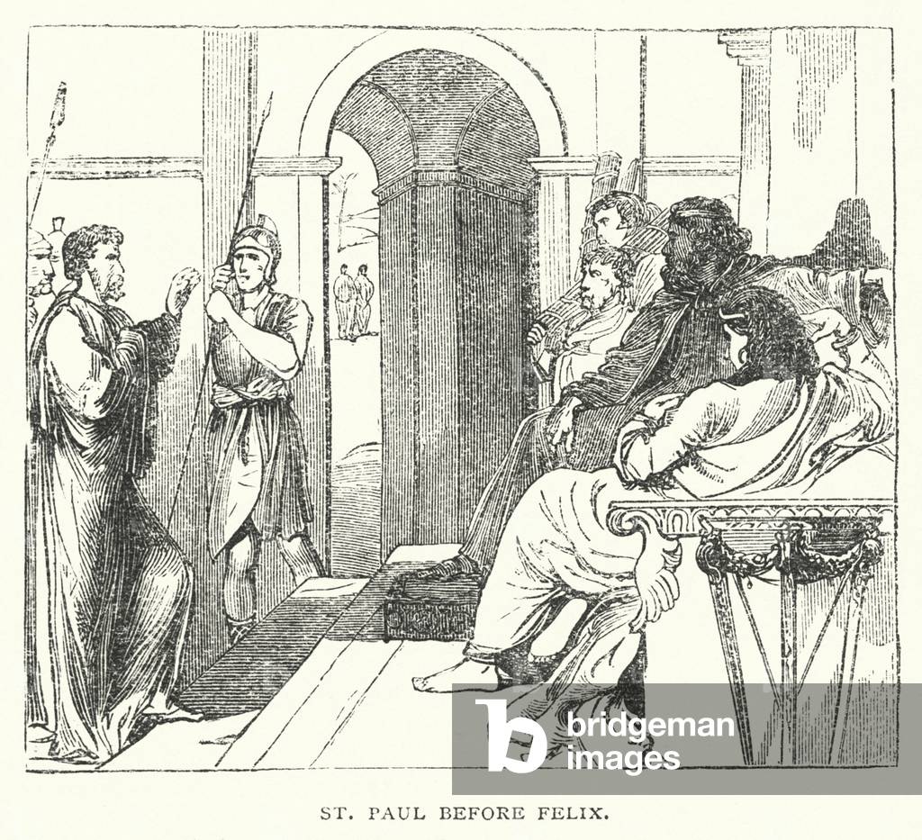 St Paul before Felix (engraving)