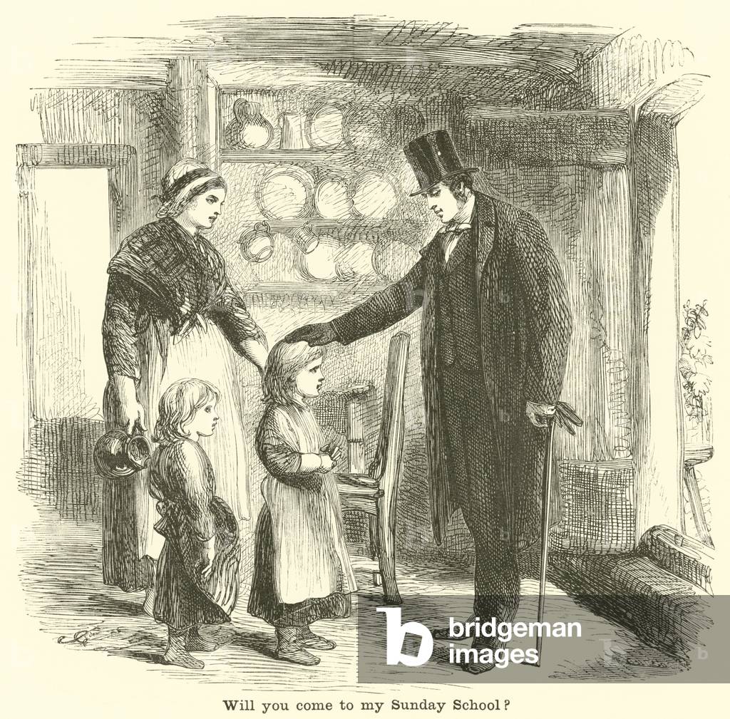 Will you come to my Sunday School? (engraving)
