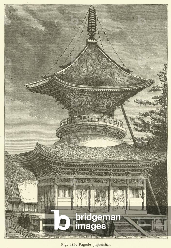 Pagode japonaise (engraving)