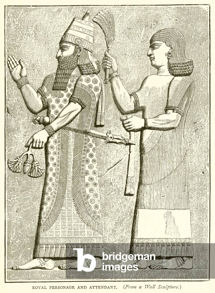 Royal Personage and Attendant (engraving)