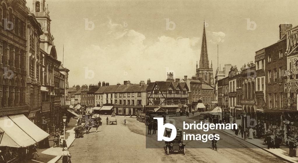 High Town, Hereford (b/w photo)