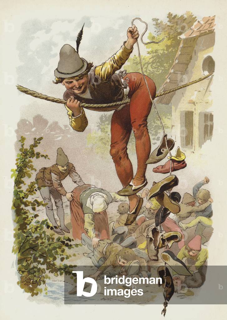 Illustration for Till Eulenspiegel (chromolitho)