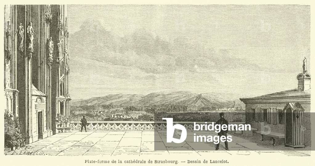 Plate-forme de la cathedrale de Strasbourg (engraving)