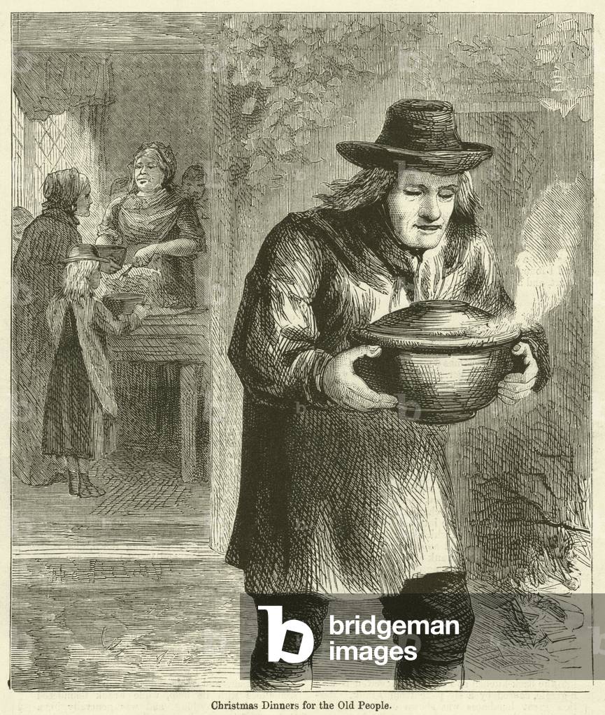 Christmas Dinners for the Old People (engraving)