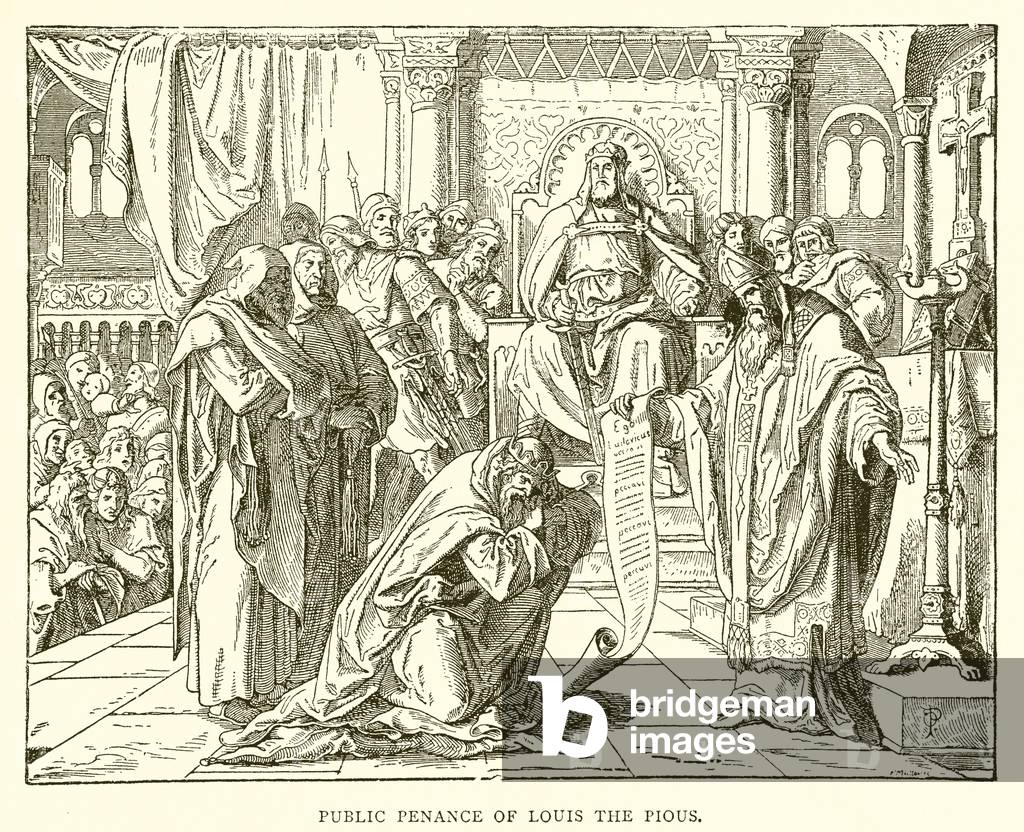 Public Penance of Louis the Pious (engraving)
