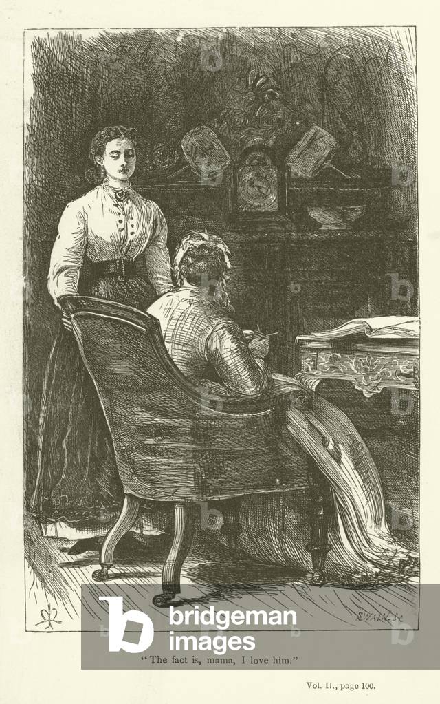 Illustration for Phineas Finn by Anthony Trollope (engraving)