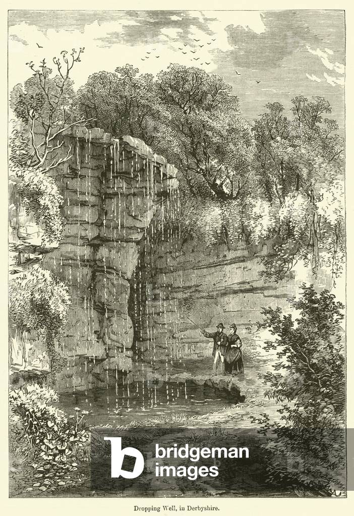 Dropping Well, in Derbyshire (engraving)