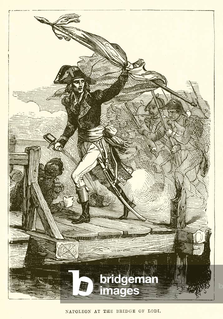 Napoleon at the Bridge of Lodi (engraving)