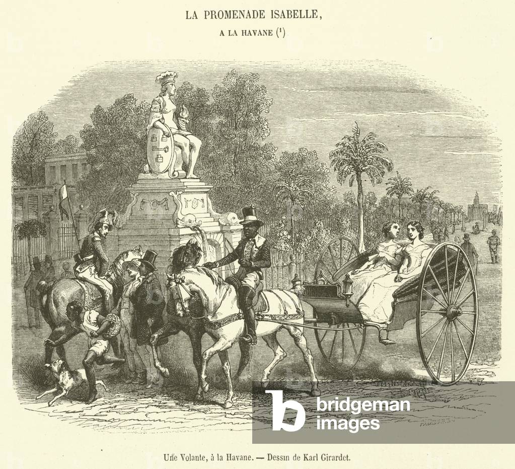Une Volante, a la Havane (engraving)
