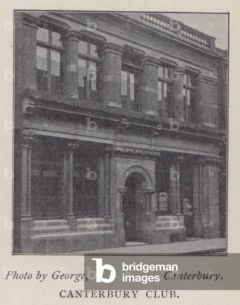 Canterbury Club, Canterbury, Kent (b/w photo)
