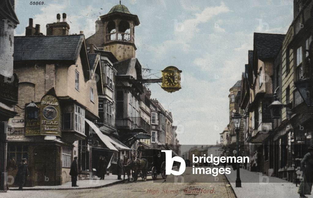 High Street, Guildford (coloured photo)