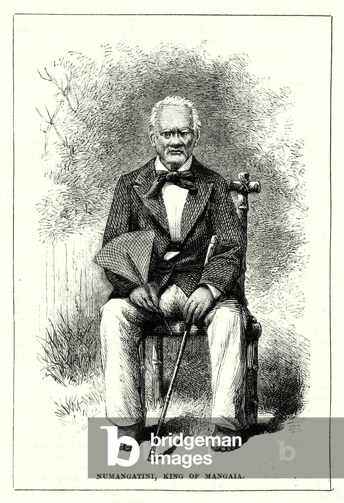 Numangatini, King of Mangaia (engraving)