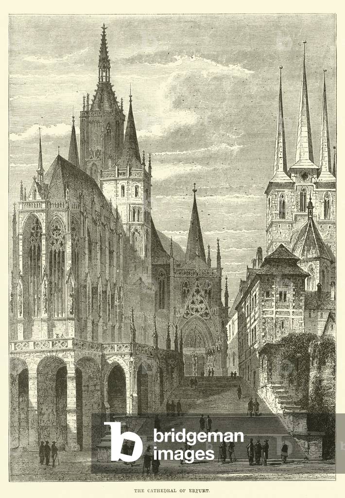 The Cathedral of Erfurt (engraving)