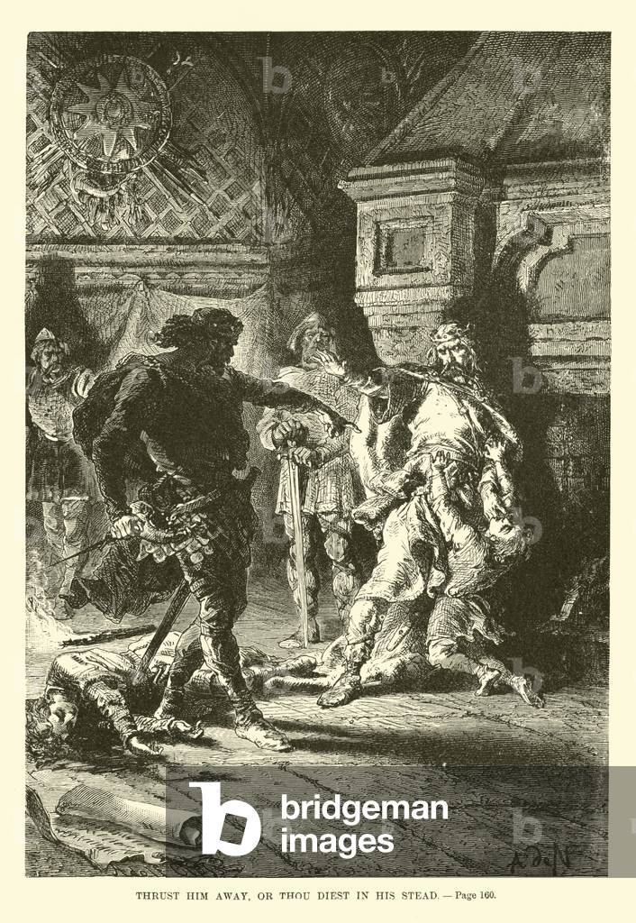 Thrust him away, or thou diest in his stead (engraving)