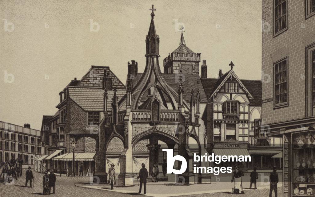 The Poultry Cross (litho)