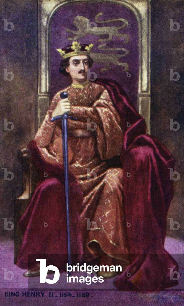 King Henry II (colour litho)