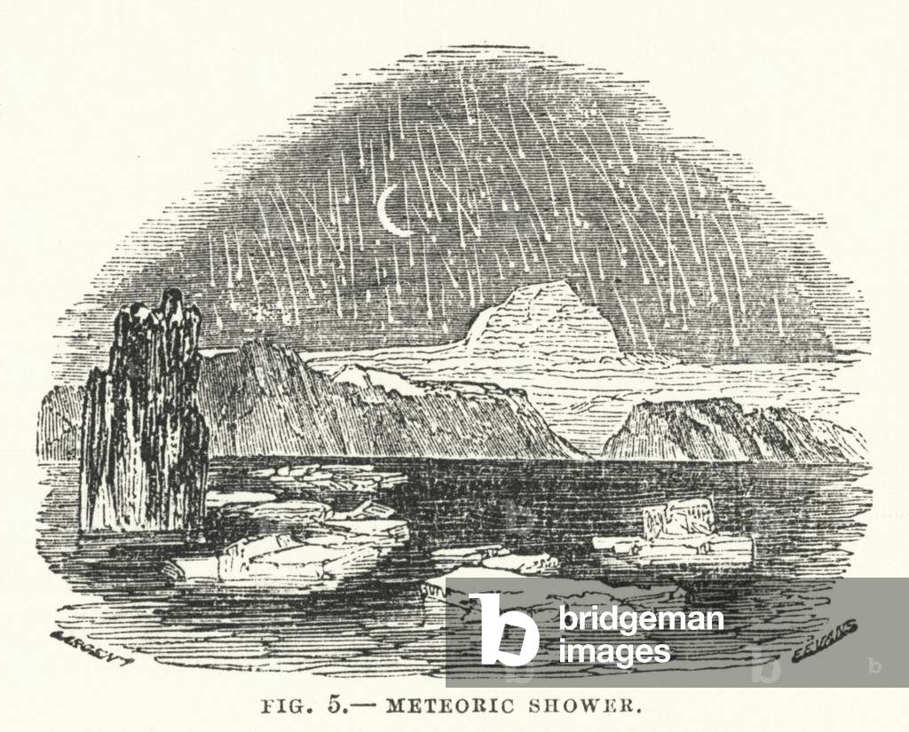 Meteoric shower (engraving)