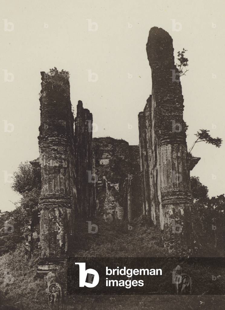 Ruined Cities of Ceylon: Jetawanarama at Polonnaruwa (b/w photo)