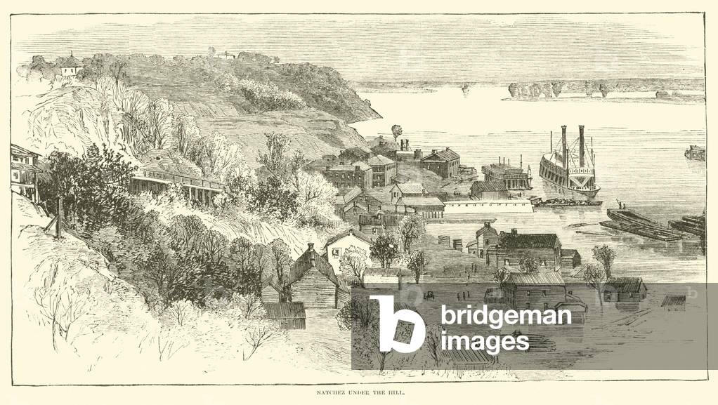 Natchez under the hill, May 1862 (engraving)