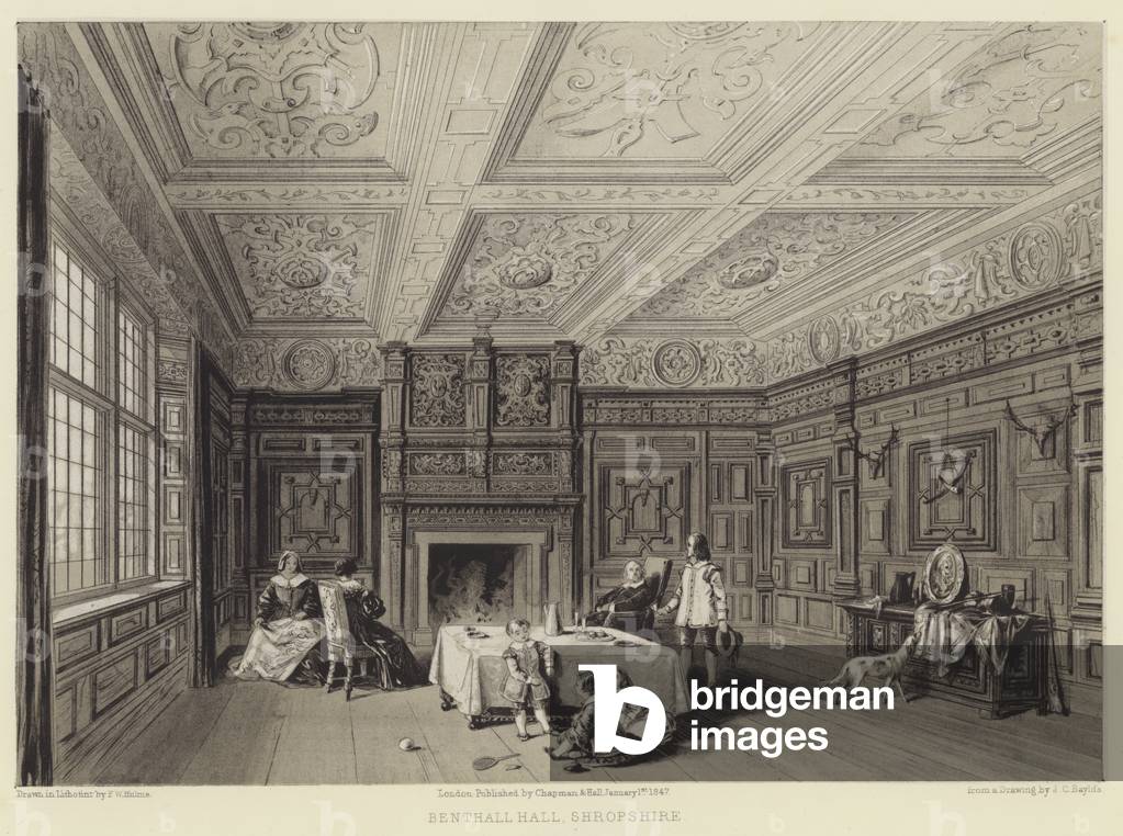 Benthall Hall, Shropshire (engraving)