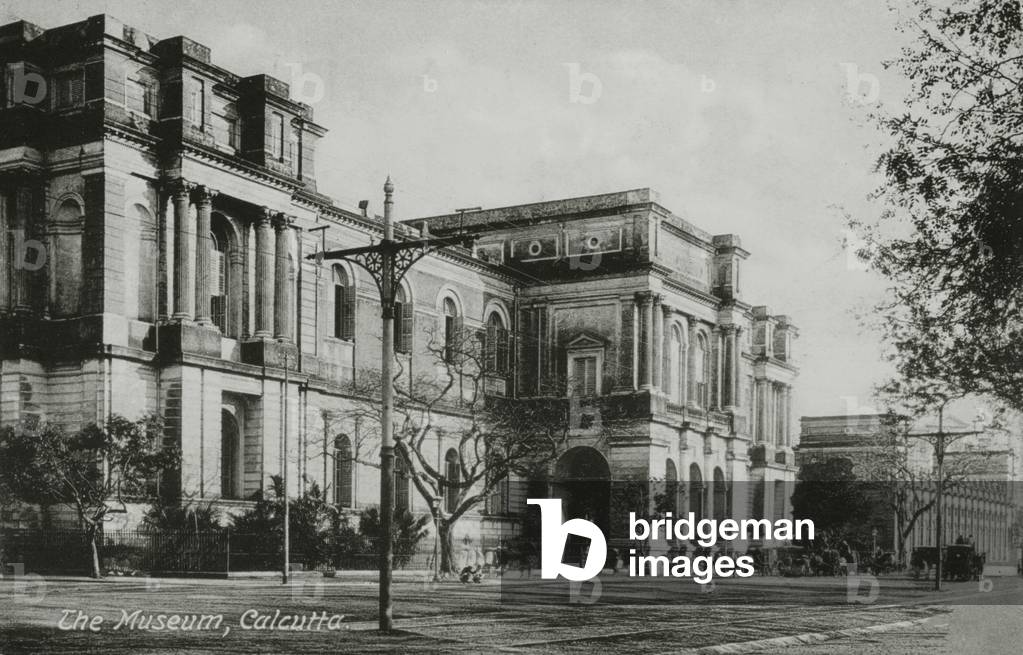 Museum, Calcutta, India (b/w photo)