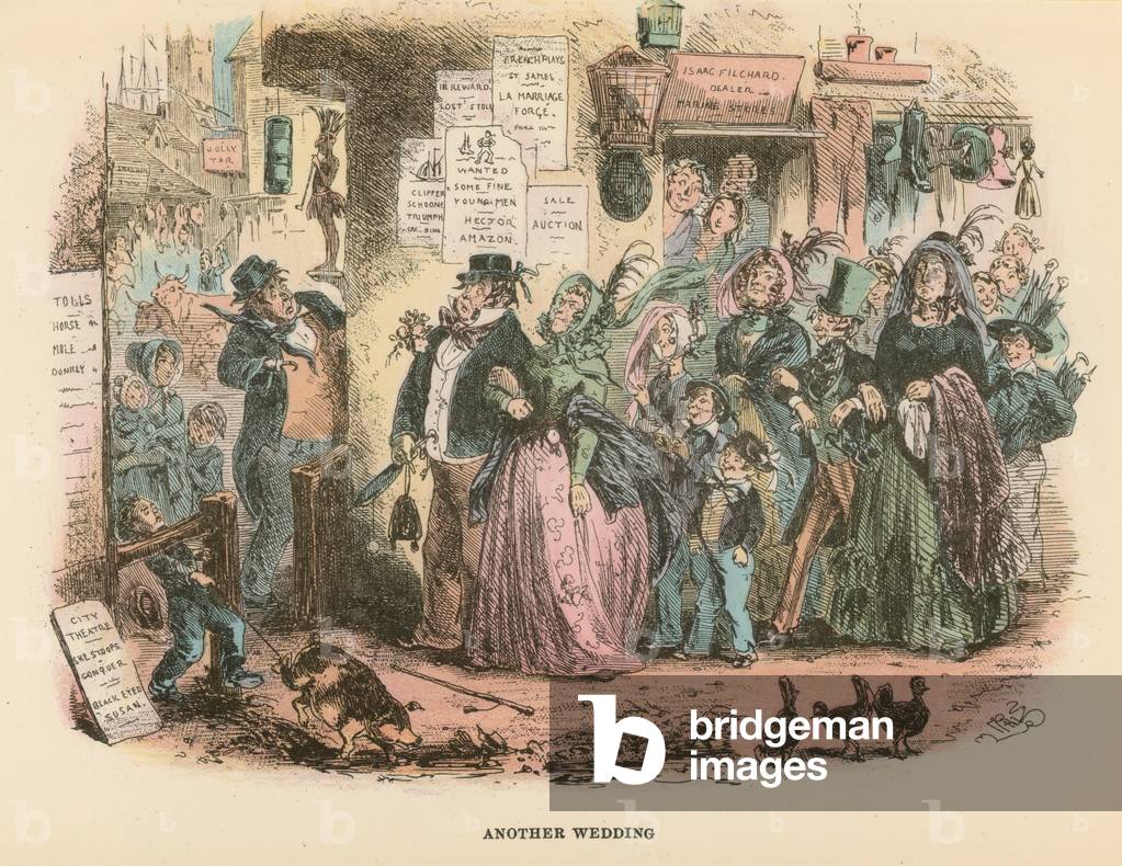 Illustration for Dombey and Son (colour litho)