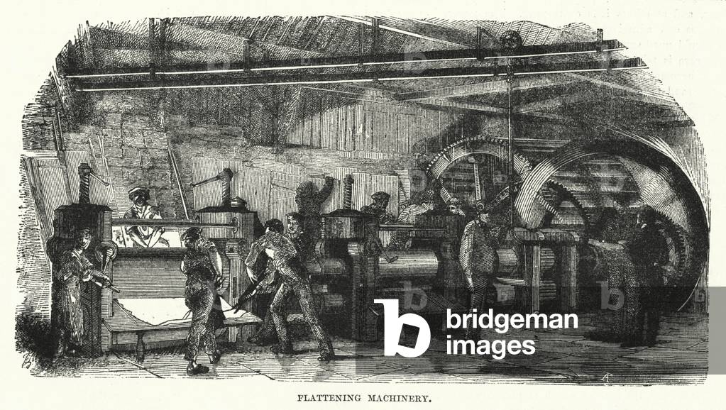 Flattening machinery (engraving)