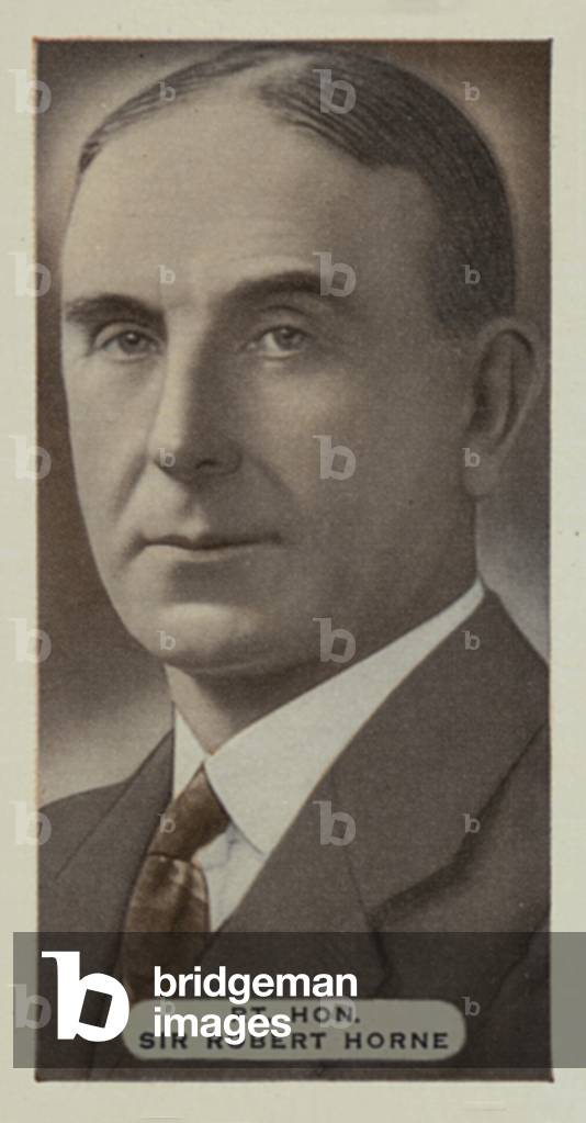 Right Honourable Sir Robert Horne (coloured photo)