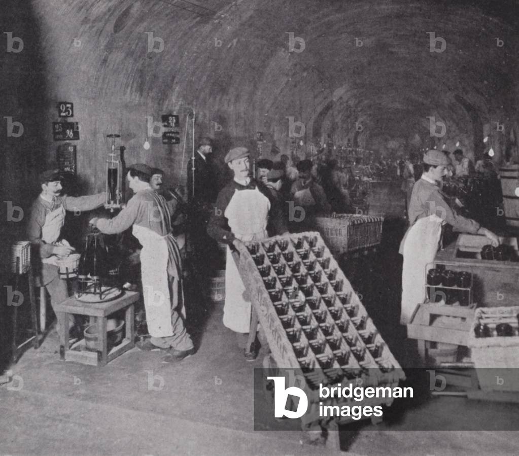 Champagne vaults (b/w photo)