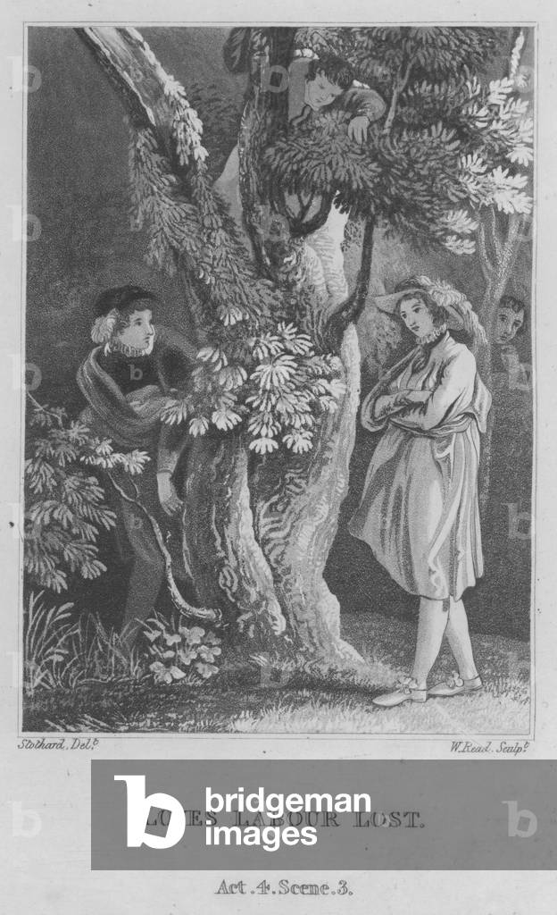 Loves Labour Lost, Act 4, Scene 3 (engraving)