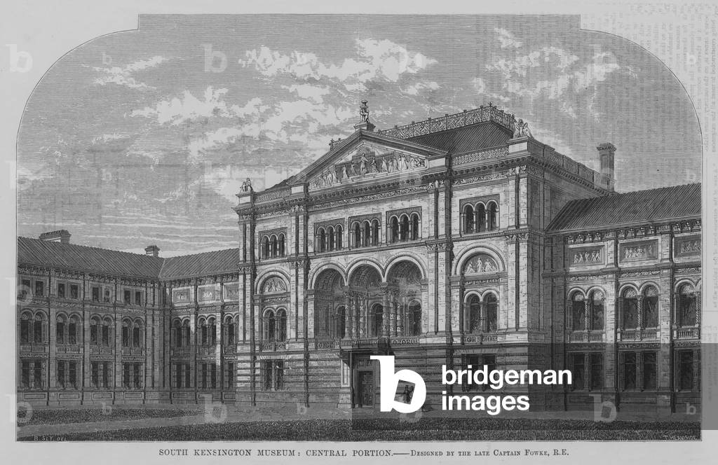 South Kensington Museum, Central Portion (engraving)