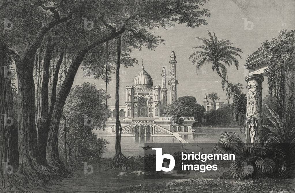 Les Jardins Du Grand Mogol (engraving)