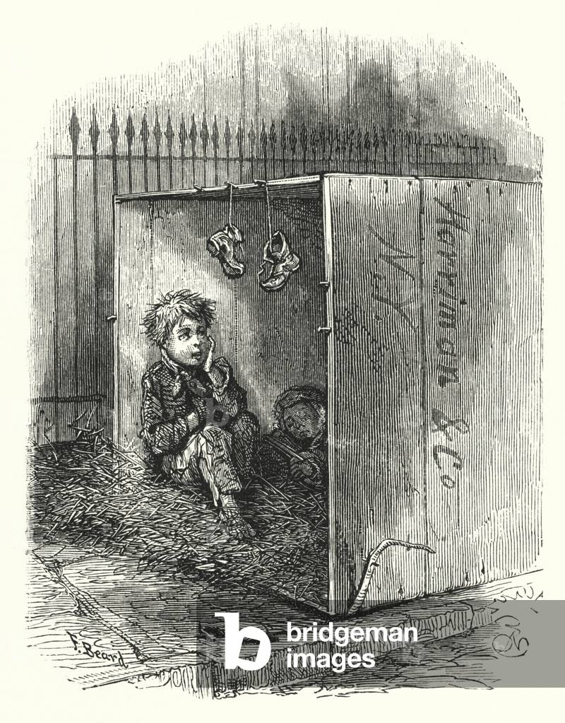 Homeless boys (engraving)