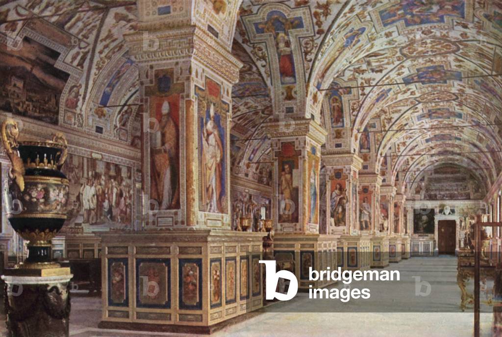 Vaticano, Biblioteca, Vatican, Library (colour photo)