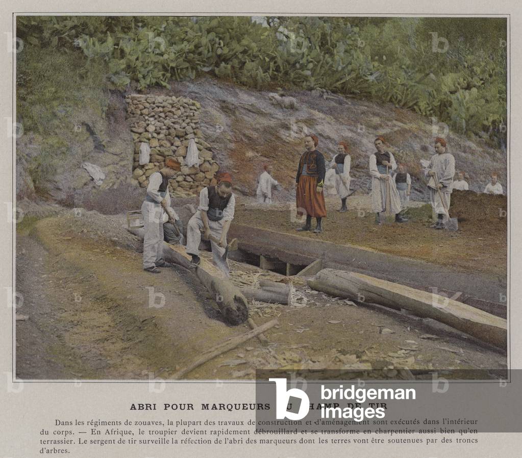 Abri pour Marqueurs au Champ de Tir (coloured photo)
