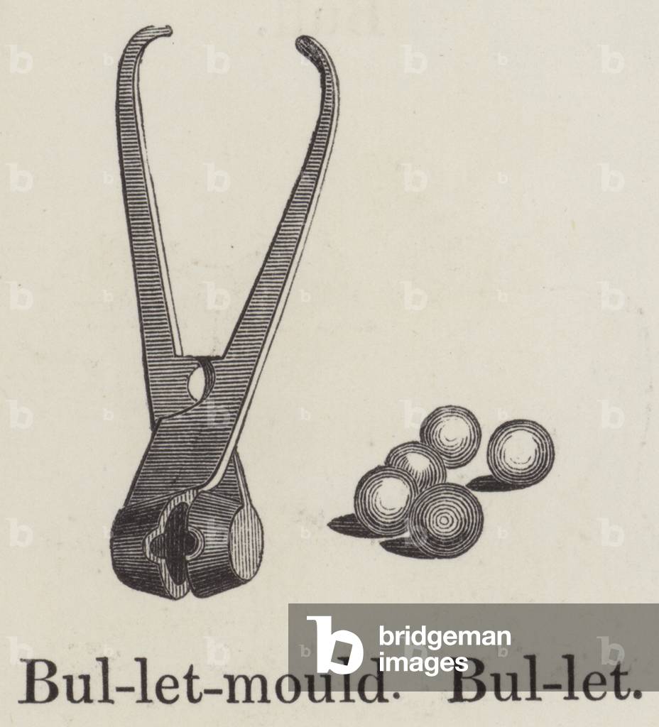Bullet mould, Bullet (engraving)