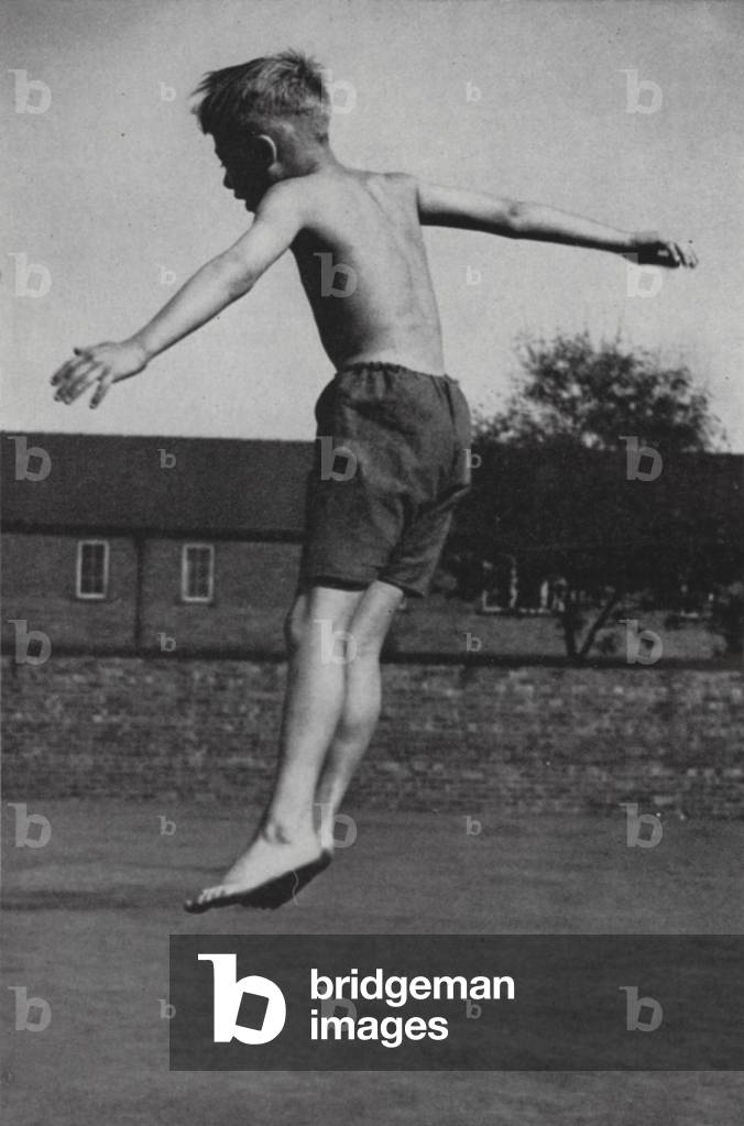 Moving and Growing, Physical Education in the Primary School, 1950s (b/w photo)
