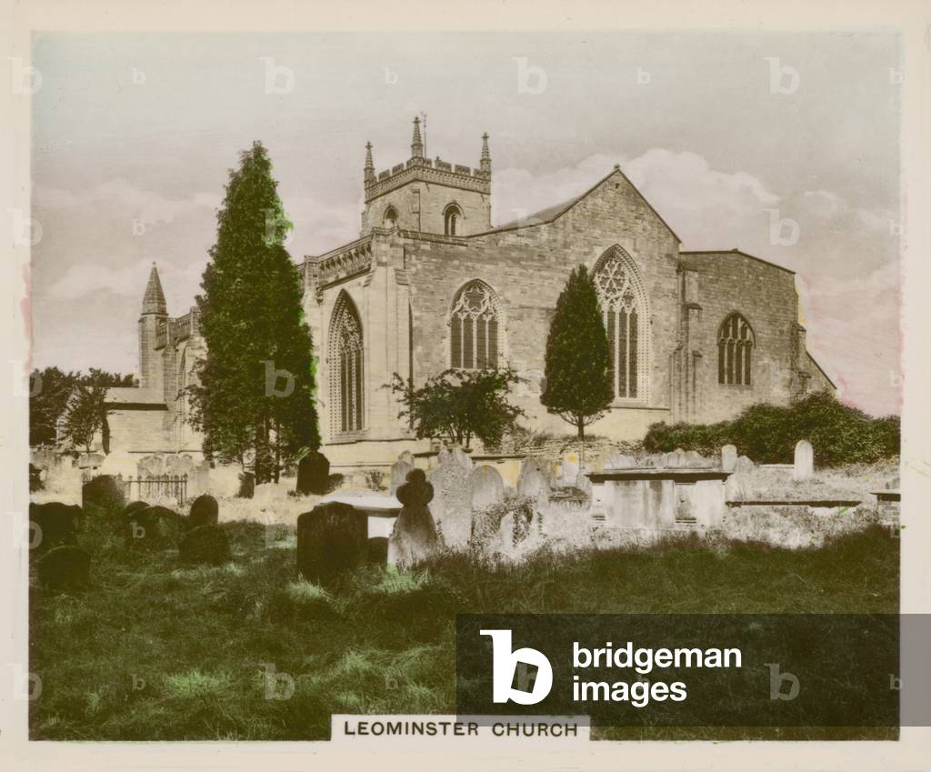 Leominster Church (coloured photo)