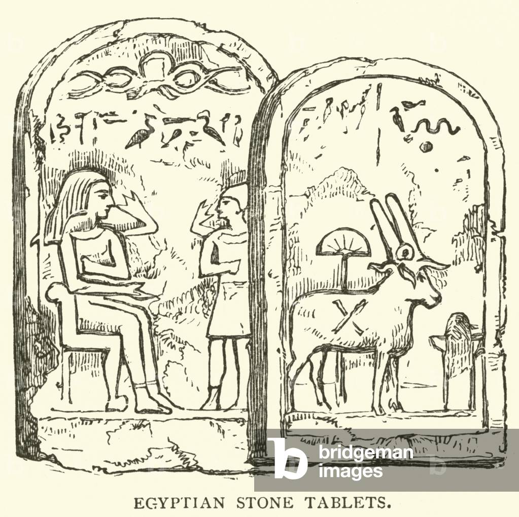 Egyptian Stone Tablets (engraving)
