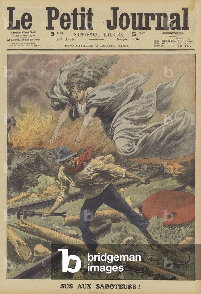 Punishment for saboteurs! (colour litho)